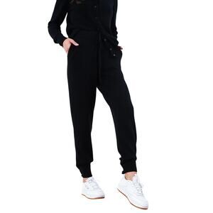Quince Black Cashmere Jogger Pants